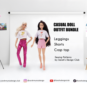 Casual Doll Outfit Bundle | Doll PDF Sewing Pattern