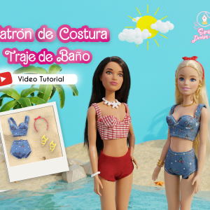 50s Summer Vibes Swimsuit | Doll PDF Sewing Pattern